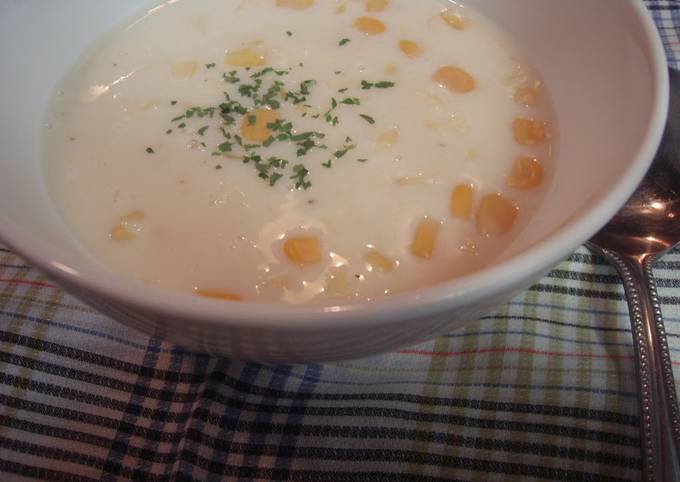 Recipe of Speedy Winter Staple Corn Soup Chilled for Summer