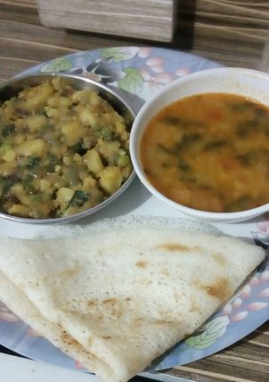 વેજ મસાલા ઢોસા સબ્જી (Veg.Masala Dosa Sabji Recipe In Gujarati) રેસીપી મુખ્ય ફોટો