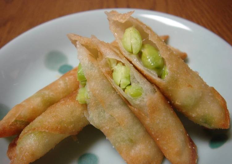 How to Make Super Quick Homemade Simple Edamame Spring Rolls