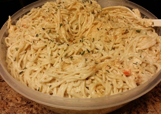 Easiest Way to Prepare Super Quick Homemade Cajun Chicken &amp; Shrimp Alfredo