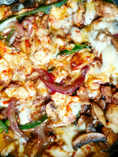 Una foto de Champiñones con Pollo y Jengibre Gratinados