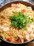 Fideos con pescado, fácil y rápido