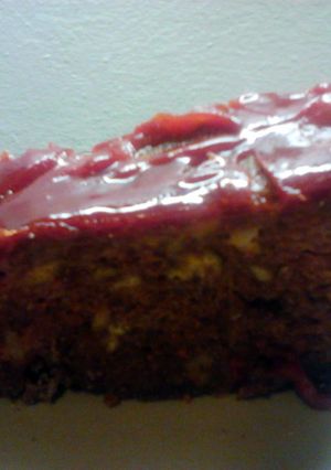 A picture of evie's meatloaf.