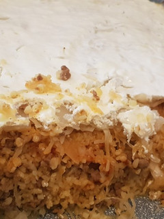 Rakott káposzta bulgurral recept fotója