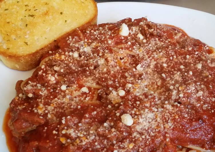 Step-by-Step Guide to Prepare Quick Easy meat sauce for pasta