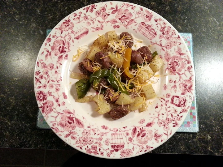 Recipe Oven Roasted Sausage, Potatoes, and Peppers the Delicious So Delicious