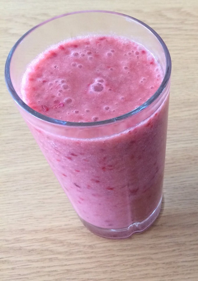 A picture of Banana-Raspberry Smoothie.