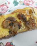Omelette de champiñones y queso fresco