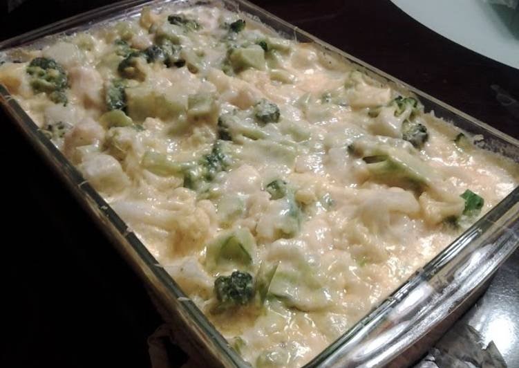 Recipe of Perfect Jays broccoli cauliflower & cheese