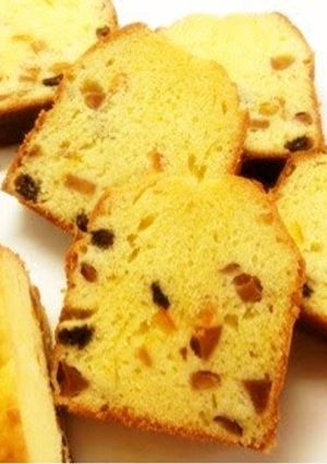 A picture of Extravagant Fruit Pound Cake with Brandy.