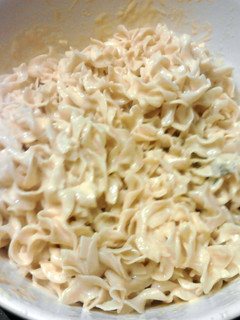 A picture of Egg Noodles with Cheese.