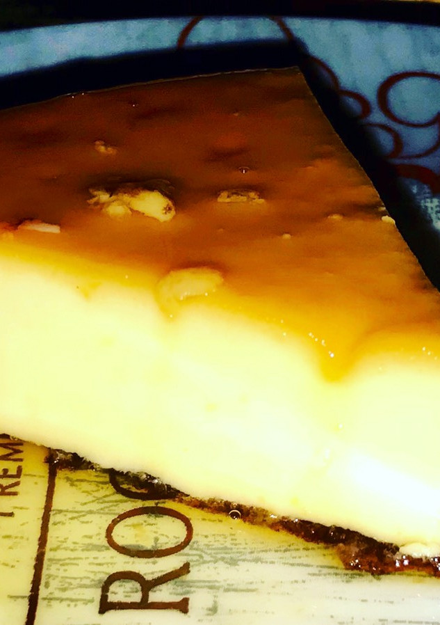Una foto de Flan de huevo sin lactosa