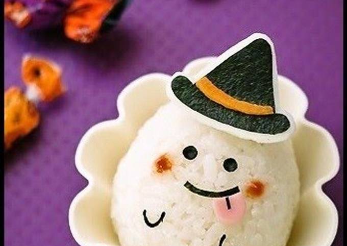 Cute Ghost for Halloween Character Bento