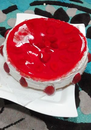 صورة لوصفة كيكه بالجيلي
