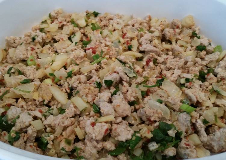 Recipe of Favorite Thai lettuce wraps with ground pork