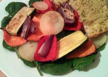 Easy Making Recipe Vickys Roasted Vegetable Stacks with Ciabatta GF DF EF SF NF Delicious Nutritious
