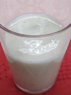A picture of Soy milk banana drink.