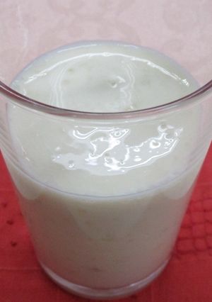 A picture of Soy milk banana drink.