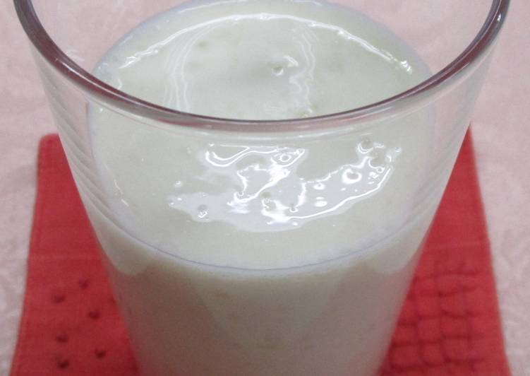 Simple Way to Make Quick Soy milk banana drink