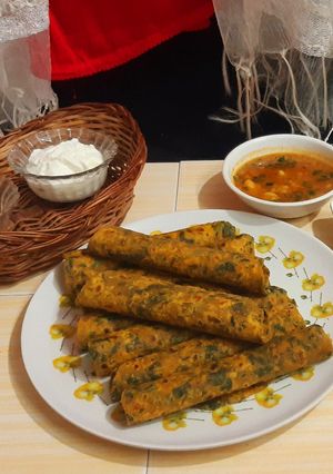 A picture of Methi thepla.