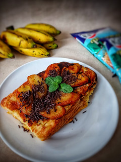 Foto resep French Toast Banana Caramel