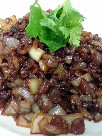 Easy Way Make Chinese Duck Liver Sausage And Onion which So Delicious