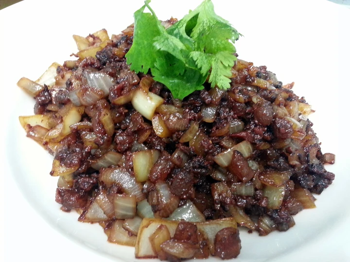 Easy Way Make Chinese Duck Liver Sausage And Onion which So Delicious