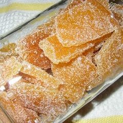 Candied Amanatsu Citrus Peel A picture of Candied Amanatsu Citrus Peel.