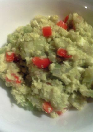 A picture of Chayotes with Eggs..