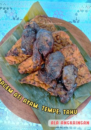 Foto resep Bacem Ati Ayam Tempe Tahu Ala angkringan