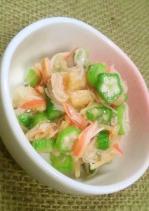 A picture of Easy! Sticky Okra Salad.