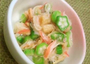 Easiest Way to Prepare Tasty Easy Sticky Okra Salad