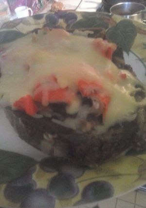 A picture of Brad's steak oscar.