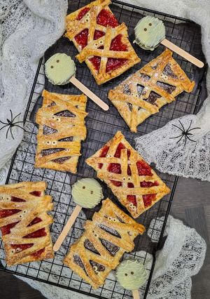 Halloween múmiák recept fotója