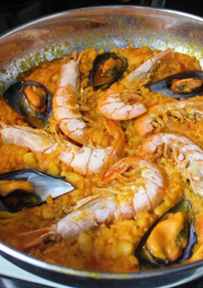 Una foto de Arroz con judías de bote