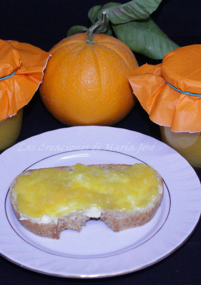 Una foto de Mermelada de naranja, sin azúcar