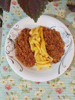 عکسی از دستور ❤واویشکا با گوشت چرخ کرده❤