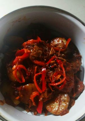 Foto resep Jengkol balado pedas