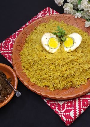 বাসমতি চালে ডিমের ভুনা খিচুড়ি রেসিপির প্রধান ছবি