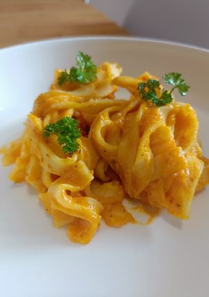 Une photo de 🌱 Tagliatelles sauce Potimarron