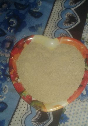 A picture of Homemade ginger powder.