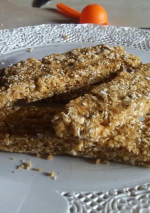 Una foto de Barritas de cereal nutritivas sin harina y sin azúcar 💛