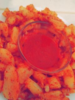 صورة لوصفة بطاطا متبلة 😍