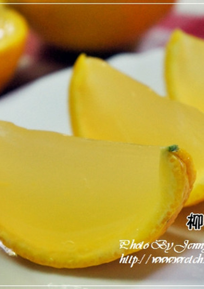 簡單指數100%の柳橙果皮凍 的食譜成品照片