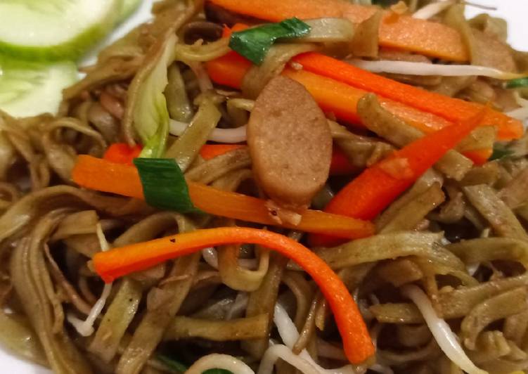 Resep Mie kale goreng sayuran Anti Gagal