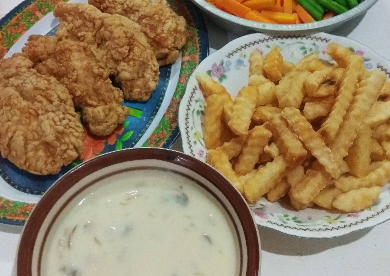 Chicken Steak with Mushroom Creamy Sauce