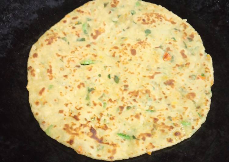Mixed vegetable paratha