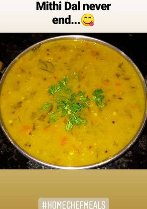 A picture of Khatti Mithi Masoor Daal.