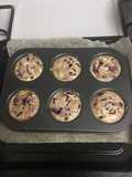 Mini Keto Blueberry Swirl Cheesecakes