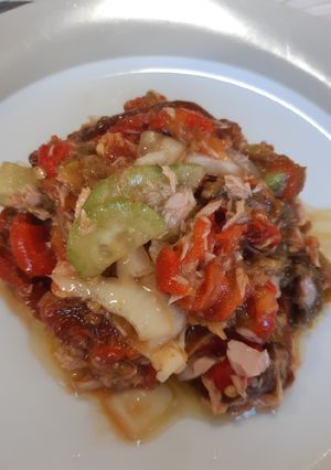 Una foto de Ensalada de pimientos asados